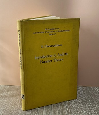 INTRODUCTION TO ANALYTIC NUMBER THEORY by K. Chandrasekharan 1968 HC / Vintage