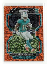 JAYLEN WADDLE #338 2021 PANINI PRIZM DOLPHINS RC ORANGE DISCO