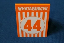 WHATABURGER TABLE TENT CARD ORDER NUMBER # 44 NFL NASCAR MLB NBA *