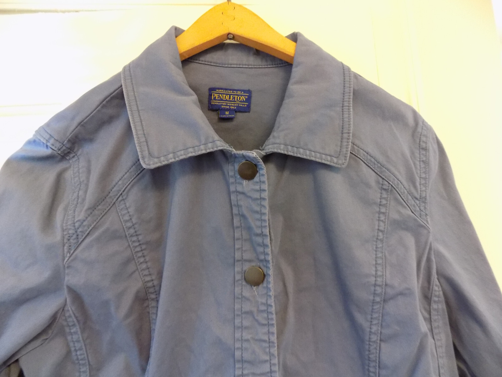 Pendleton Jacket Cornflower Blue Stretch Cotton T… - image 2