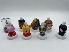 Lot of 8 Good 2 Grow Juice Toppers Spider-Man Peppa Paw Patrol Coco Melon Olaf