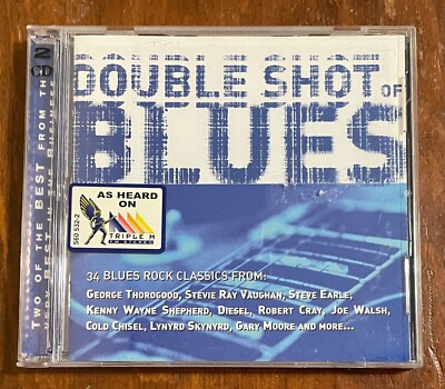 Double Shot Of The Blues 2000 Australian Import 2 CD ZZ Top Free Gary Moore