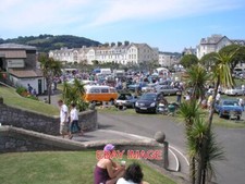 PHOTO  A SUMMER CLASSIC CAR RALLY ON THE DEN AT TEIGNMOUTH IN 2011.