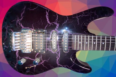 ⚠️ 1990 Washburn KC-20V Chicago Series (Floyd) Purple