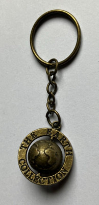 REF S -  Porte-clés MINIATURE GLOBE TERRESTRE - KEY RING - THE EARTH COLLECTION