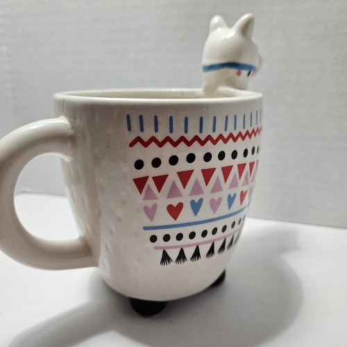 Taza de café/té Llama "Coma te Llama", diseño tricostero 2020 - Imagen 7 de 13