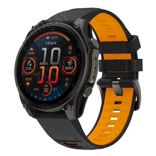 Quick Fit Strap For Garmin Fenix 8 E 7 7X 6 6S 6X 5X 5Plus 3 Silicone Watch Band - Picture 27 of 71