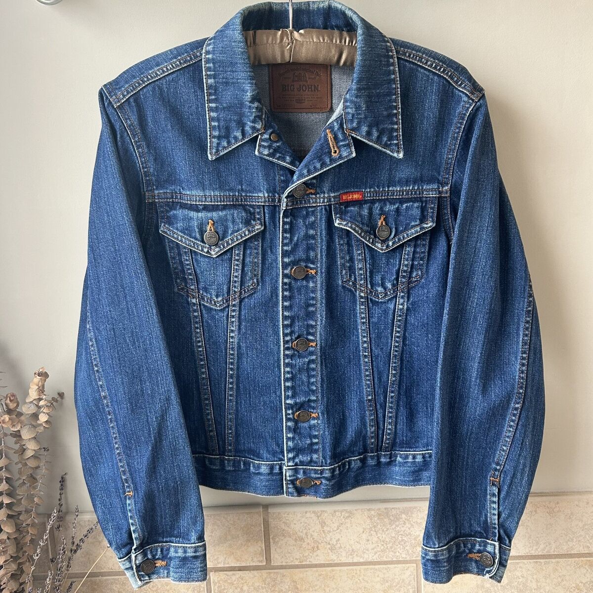 90s Big John Blue Denim Button Down Trucker Jacket Medium 90s Big John Blue Denim Button Down Trucker Jacket Medium