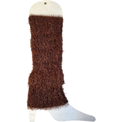 Fluffy Leg Warmers Knitted Socks 80s Dance Disco Party Costume for Women Ladies - Picture 2 of 10