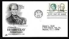 #1846 3c Henry Clay ArtCraft FDC + #1857