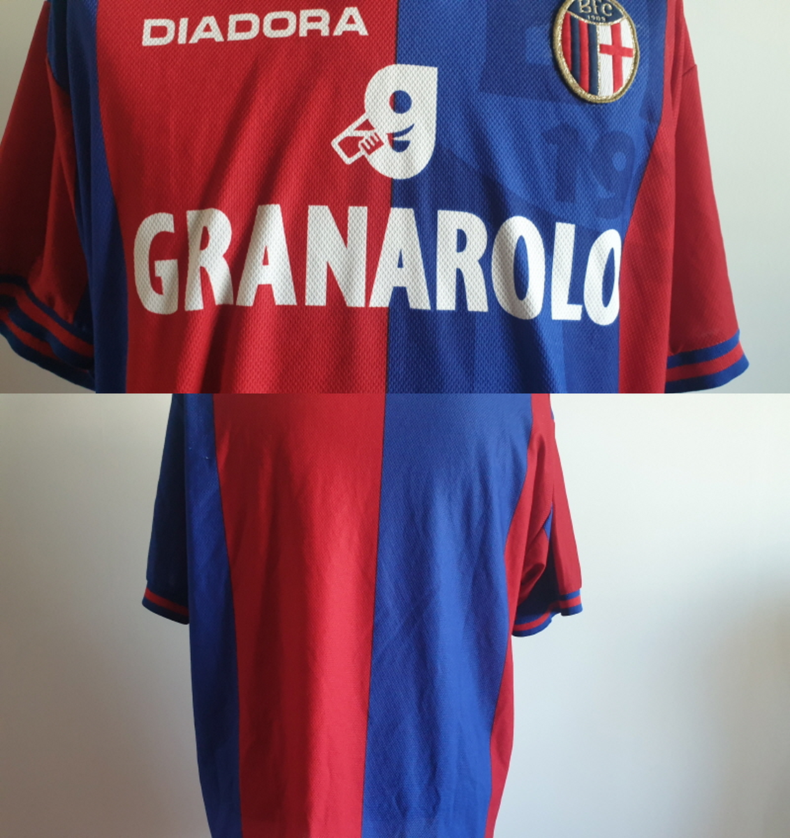 L) BOLOGNA SHIRT JERSEY MAGLIA ITALY ITALIA FOOTBALL CAMISETA