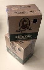 Dr. Squatch Natural Soap Mens Pine Tar Heavy Grit Bar Soap 4 x 5oz Bars - LOT