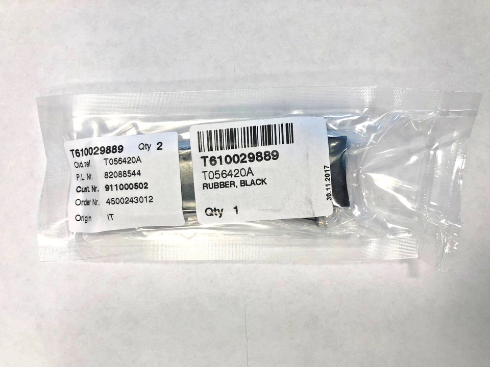 Original Tissot Sailing Touch para estuche trasero # T056420A correa de goma NEGRA Foto 3 de 4