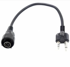 Mini Din Plug Connector Cable for Midland LXT210 LXT216 Radio 2Pin Headset