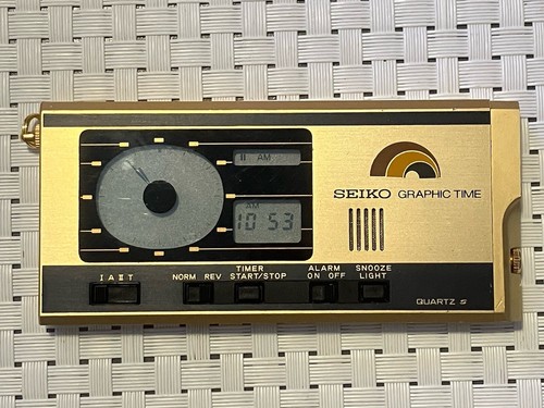 Seiko Graphic Time Pocket Alarm Watch