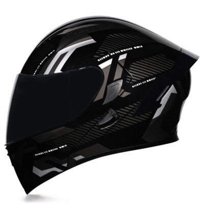 Full Face Flip Up Helmet Motorcycle Modular Motorbike Integrated Dual Visor DOT