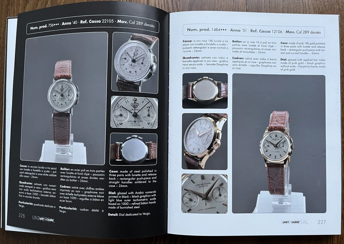 Universal Geneve Watch Pietro Giuliano Sala Rare Book