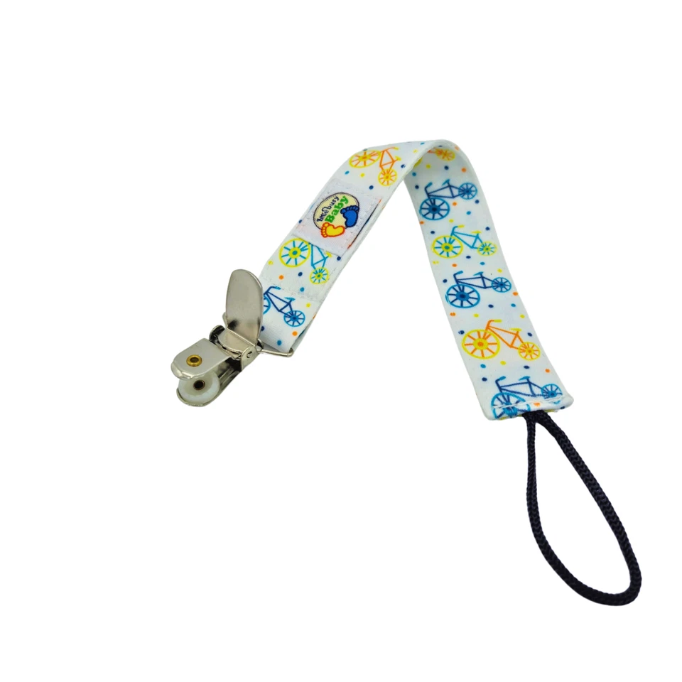 Clips para chupete para bicicleta de tierra - soportes Binky y calmante para niños, bebés, niños pequeños Foto 4 de 4