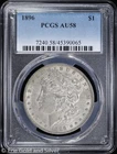 1896-P $1 Morgan Silver Dollar PCGS AU 58