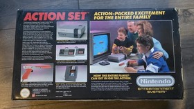 Nintendo Nes Action Set Boxed Console Complete Manuals Cib Zapper Mario Etc