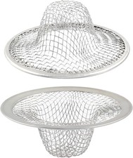 Stainless Steel Kitchen Sink Strainer 2 Inch Mesh Basin Drain Replacement 2 Pack