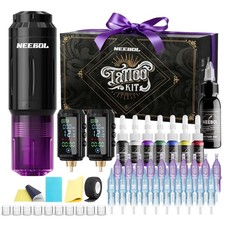 2 PCS 1600mAh Tattoo Batteries Tattoo Gun Kit - Wireless Tattoo Machine Kit, 20