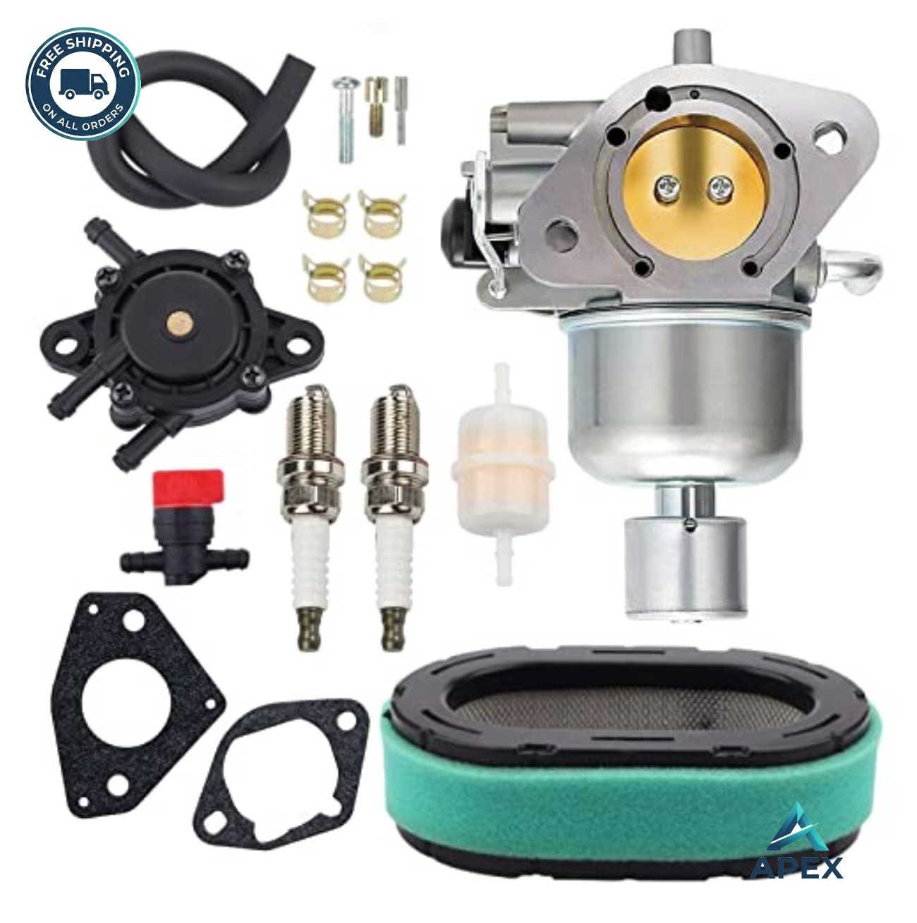 Carburetor with Air Filter Lawn Mower Tune Up Kit Replacement Part