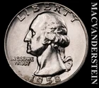 1958-D Washington Quarter- Choice Gem Brilliant Uncirculated- Luster #K394