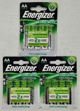 12x Energizer AA Rechargeable 1300 mAh Batteries 3 Packs of 4 Brand New