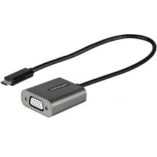 Image of StarTech USB C to VGA Adapter - 1080p USB Type-C to VGA Adapter Dongle - USB-...