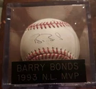 Barry Bonds Autographed Rawlings Official NL Baseball 500 HR Club Member