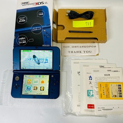 [LCD RANK A] [TOP IPS] New Nintendo 3DS XL LL Metallic Blau Konsole Japanisch 711