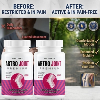 (2 Pack) Artro Joint Advanced Joints & Mobility Support ArtroJoint 120 Capsules