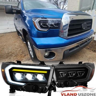 für 07-13 Toyota Tundra&2008-2020 Sequoia LED Scheinwerfer Sequenzieller Blinker