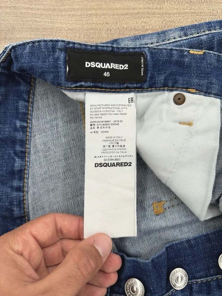 Dsquared2 Jeans Uomo Men 46 IT - Original, Made In Italy - Imagen 4 de 4