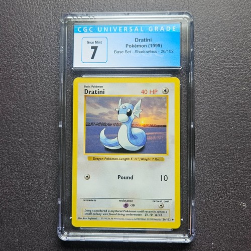 Dratini (Shadowless) graded CGC 7 for sale on eBay