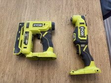 LOT OF 2 Ryobi PCL430 & P317 Stapler & Oscillating For Parts or Repairs