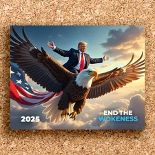 Trump 2025 Wall Calendar – MAGA Monthly Presidential Collector's Edition