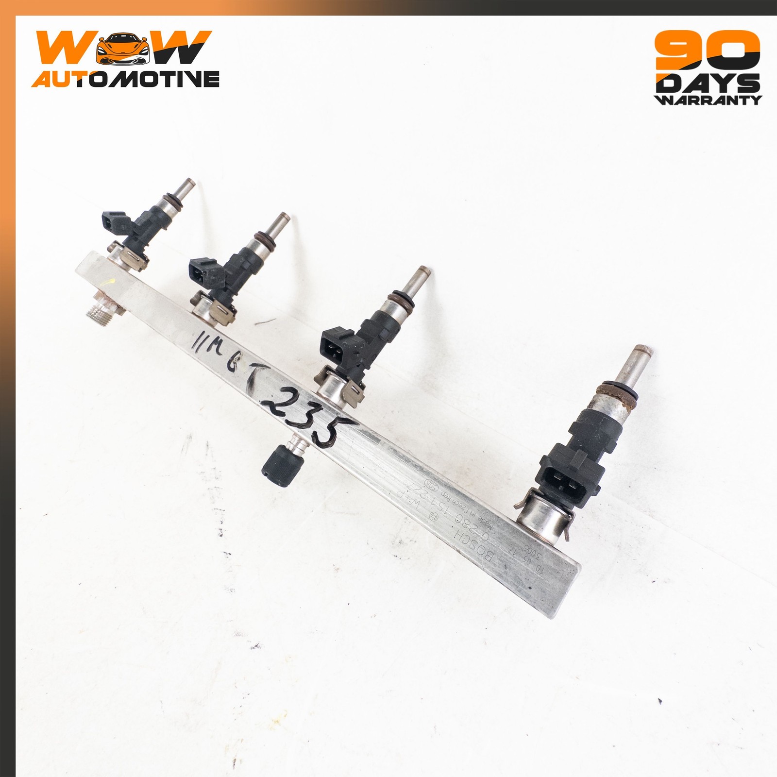 03-19 MASERATI GRANTURISMO RIGHT FUEL INJECTOR RAIL LINE INJECTORS ASSEMBLY OEM