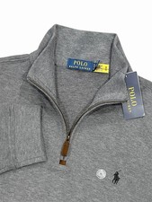 Polo Ralph Lauren Mens XL Gray Classic Fit Quarter Zip Pullover Sweater NWT 125