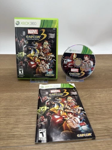 Marvel vs. Capcom 3: Fate of Two Worlds (Xbox 360, 2011) Complete Tested Working