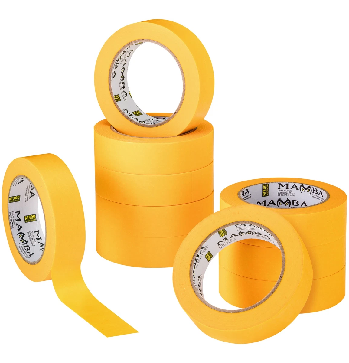 10x Profi Goldband Krepp 50 m Rolle Fineline Washi Klebeband Malerband Kreppband