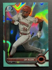 2022 Bowman Draft Chrome Aqua Lava Refractor #’d/199 Jay Allen #BDC-192