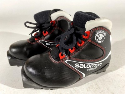 Salomon Kids Nordic Cross Country Ski Boots Size EU30.5 US12K SNS Profil S137