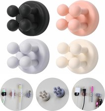Razor Holder - 4Pcs Self Adhesive Silicone Toothbrush Holders Wall Mounted to