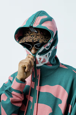 ICECREAM BBC Smile Hoodie Full Zipped Mauve Glow Billionaire Boys Club Small