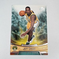 2007-08 Upper Deck Rookie Box Set #13 Jeff Green Rookie RC Seattle SuperSonics