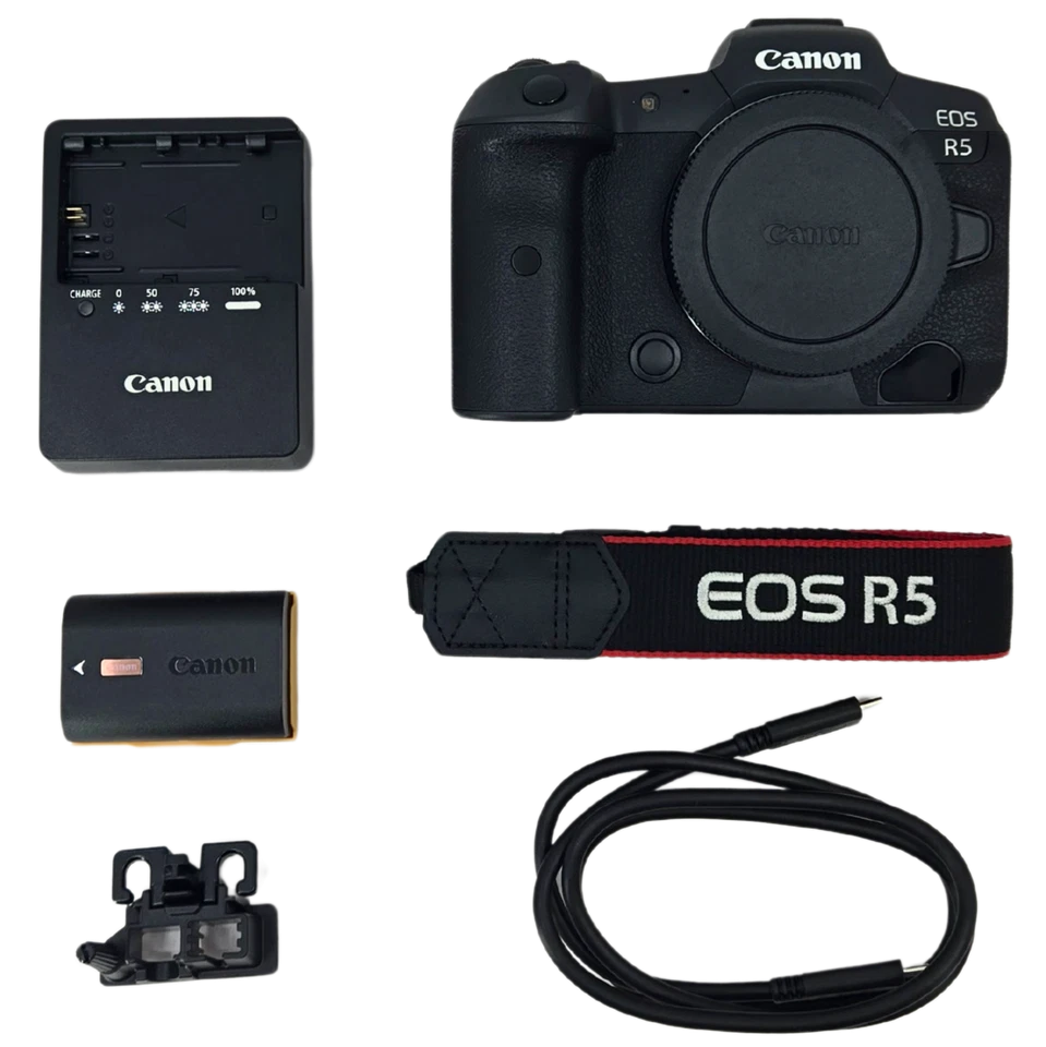 Canon EOS R5 45MP Full-Frame Mirrorless Camera Body - Image 2 of 4