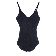 Unbranded Bodysuit Women L Black Lace V-Neck Adjustable Straps Floral Intimate
