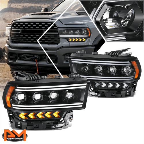 Faros proyectores de señal de persecución secuencial LED DRL 19-24 RAM 2500-5500 - Imagen 1 de 8